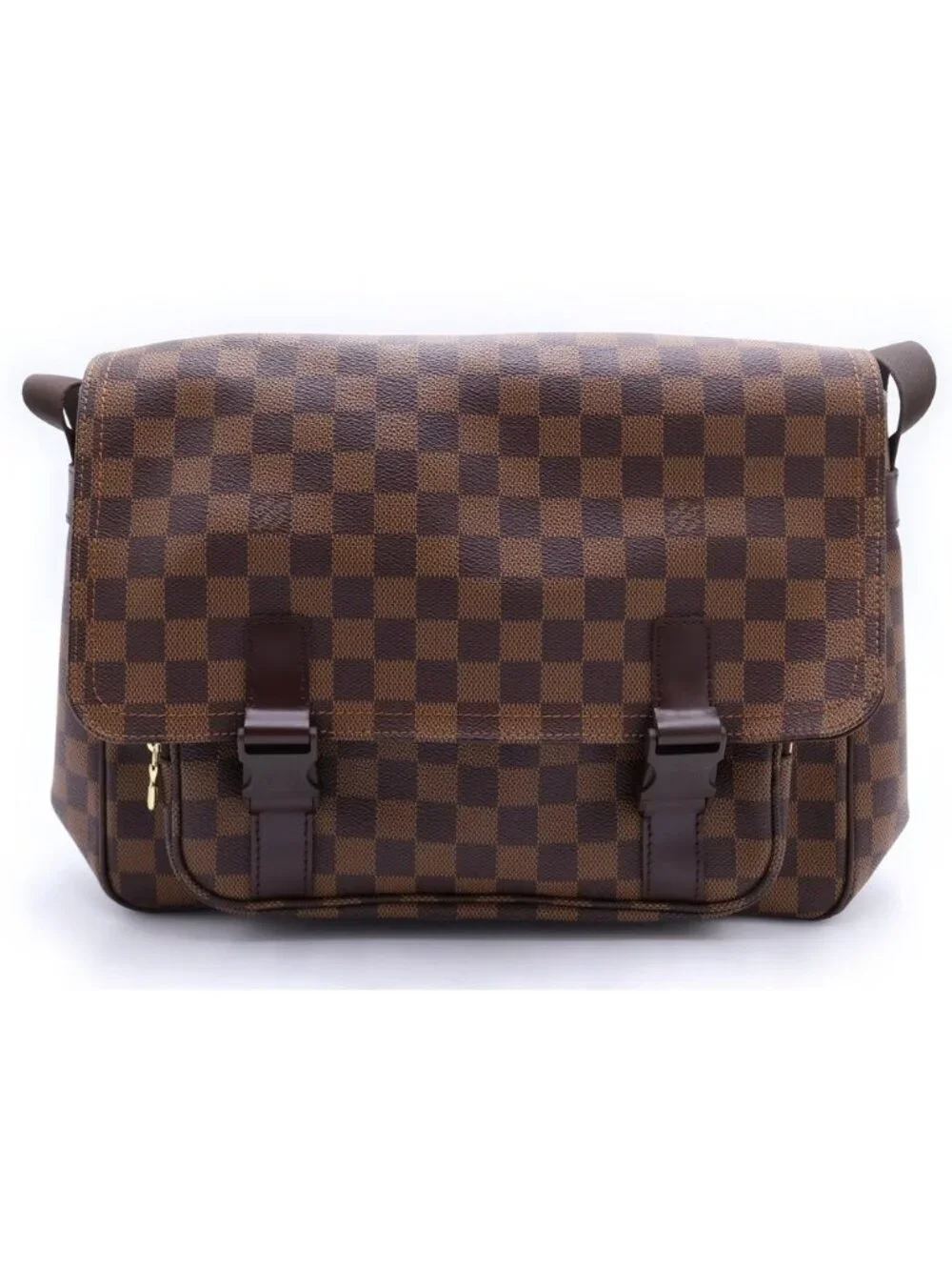 Louis Vuitton Messenger Melville Damier Leather Shoulder Bag Brown
